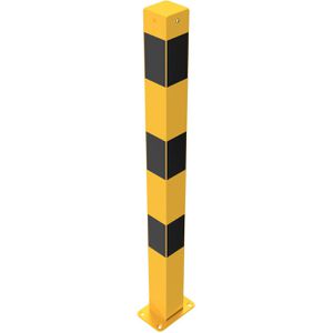 Produktbild für Absperrpfosten Schake 470PBG, schwarz/gelb, aus Metall
