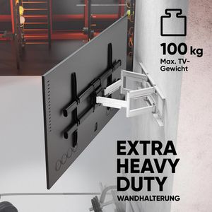 Produktbild für TV-Wandhalterung Onkron M10-BW, bis 100 kg, schwarz/weiß