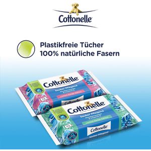 Produktbild für Toilettenpapier Cottonelle Sauber Pflegend, feucht