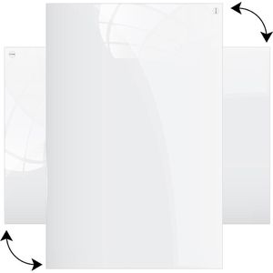 Produktbild für Glas-Magnettafel ALLboards Premium SUPERWHITE
