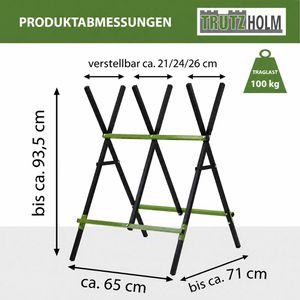 Produktbild für Sägebock Trutzholm 28620, Metall