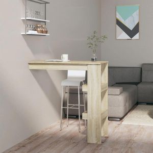 Produktbild für Bartisch vidaXL 811784, sonoma eiche