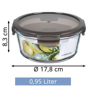 Produktbild für Frischhaltedose LocknLock LLG861G, aus Glas