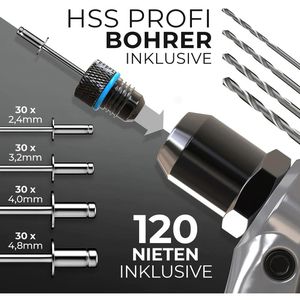 Produktbild für Blindnietzange KLRStec Professional, Set