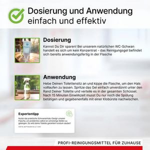 Produktbild für WC-Reiniger BiOHY WC-Schwan, 100% vegan, Gel