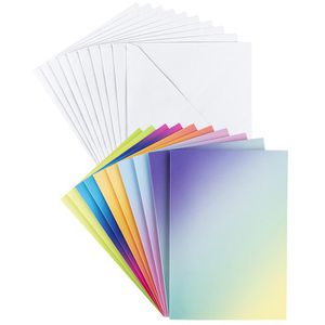 Faltkarten Ideen-mit-Herz 250g/m², Farbverlauf