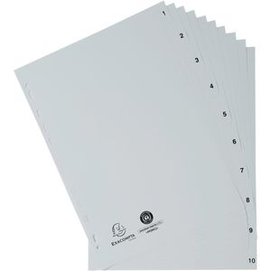 Produktbild für Register Exacompta 1710E, A4, 1-10