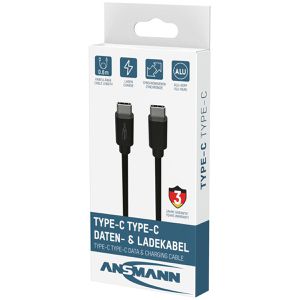 Produktbild für Ladekabel Ansmann 1700-0206, schwarz, 0,6m