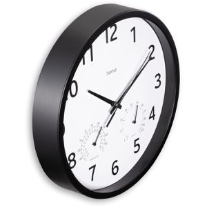 Produktbild für Wanduhr Hama Malta, Kunststoff, analog, Quarzuhr