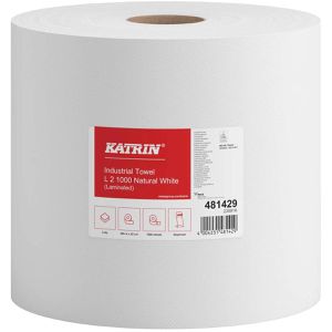 Produktbild für Putztuchrolle Katrin Basic L 2, 481429, aus Zellstoff, weiß