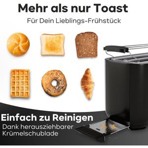 Produktbild für Toaster Clatronic TA 3802, mit 7 Röststufen &amp; Auftaufunktion