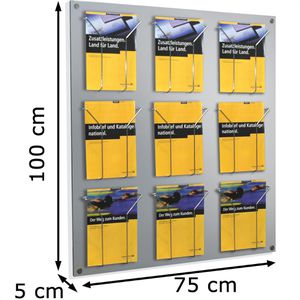 Produktbild für Prospekthalter Kerkmann 6204, Focus, alusilber