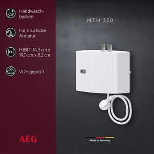 Produktbild für Durchlauferhitzer AEG MTH 350, 189554, drucklos