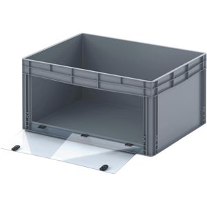 Eurobox AUER EG SKL 86/42 HG, grau, mit Acrylglas-Sichtklappe