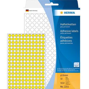 Produktbild für Markierungspunkte Herma 2211, gelb