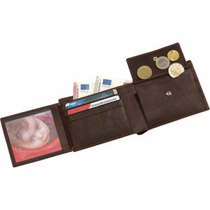 Produktbild für Portemonnaie Böttcher-AG Wild Style I, braun, aus Echt Leder