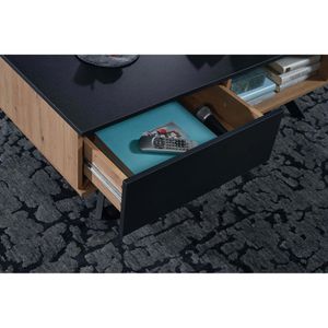 Produktbild für Couchtisch Wohnling WL6.659, aus Holz, schwarz / eiche