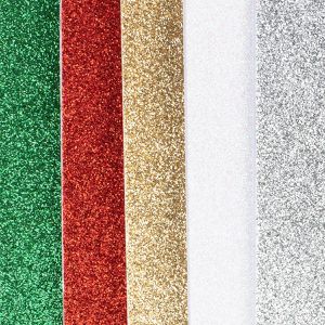 Produktbild für Moosgummi Ideen-mit-Herz 012352 Glitzer 3, A4