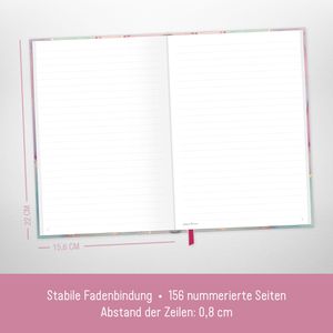 Produktbild für Notizbuch paper&amp;you Silky Pink, 8571-3, Karton Softcover