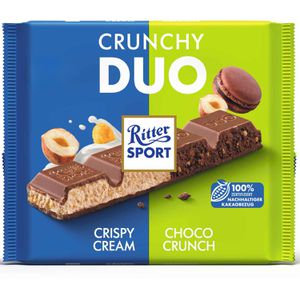 Tafelschokolade Ritter-Sport Crunchy Duo