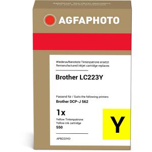 Produktbild für Tinte AgfaPhoto für Brother LC-223Y