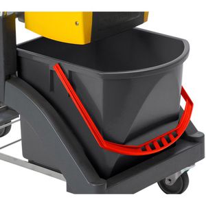 Produktbild für Reinigungswagen VERMOP Aquvaviz Press, Einfachfahrwagen