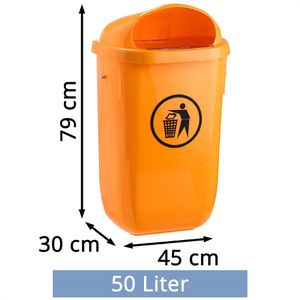 Produktbild für Mülleimer Böttcher-AG orange