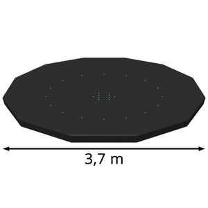 Produktbild für Poolabdeckung Bestway 58037, aus PVC, schwarz, mit Spannseil