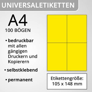 Produktbild für Universaletiketten Herma 4396 Special, gelb