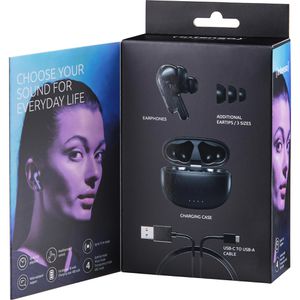 Produktbild für Kopfhörer Intenso Black Buds T300A, schwarz