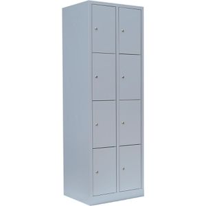 Schließfachschrank Lüllmann 520420, lichtgrau