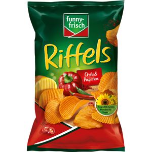 Chips funny-frisch Riffels Chili & Paprika