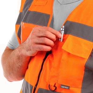 Produktbild für Warnweste Portwest Berlin Exekutiv S476, orange