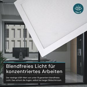 Produktbild für LED-Panel Luxula LX-10025-CCT, weiß, 100 x 25 cm