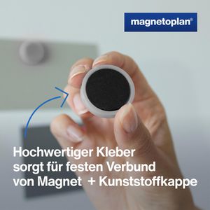 Produktbild für Magnete Magnetoplan Ergo Medium, grau