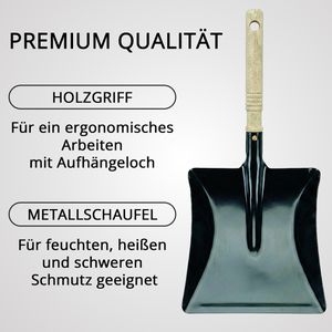 Produktbild für Kehrschaufel Böttcher-AG Premium aus Metall und Holz
