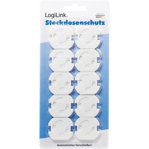 Produktbild für Steckdosenschutz LogiLink EC3002, Kindersicherung, weiß
