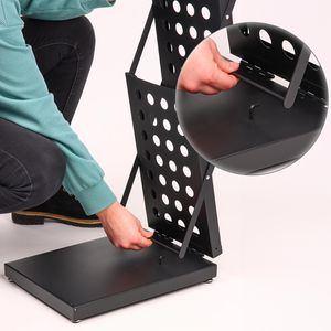 Produktbild für Prospekthalter Böttcher-AG mit Tasche, schwarz