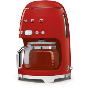 Produktbild für Kaffeemaschine Smeg DCF02RDEU 50er Retro Style, mit Glaskanne