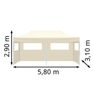 Produktbild für Pavillon vidaXL 41582 Pop-Up Partyzelt, creme