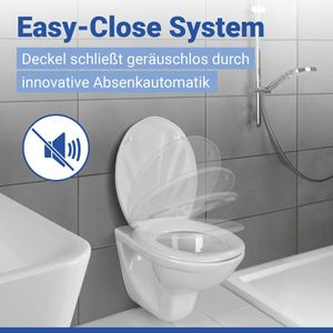 Produktbild für WC-Sitz Wenko Muschel 18442100, oval, aus Duroplast
