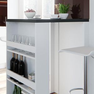 Produktbild für Bartisch Vicco anthrazit / weiß