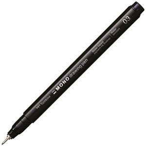 Fineliner Tombow Mono drawing pen 03, schwarz
