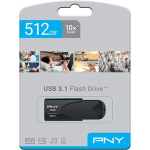Produktbild für USB-Stick PNY Attaché 4, FD512ATT431KK-EF, 512 GB