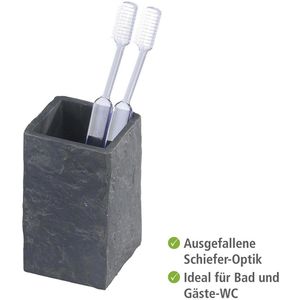 Produktbild für Zahnputzbecher Wenko Slate Rock, 17920100