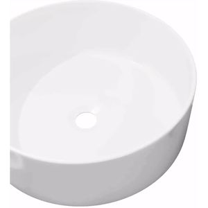 Produktbild für Waschbecken vidaXL 142342, aus Keramik, weiß