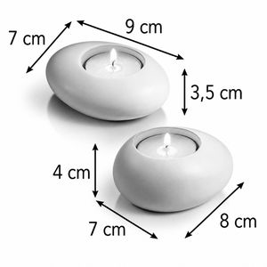 Produktbild für Teelichthalter Tescoma 906850.11, Fancy Home Stones, weiß