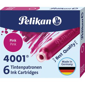 Produktbild für Füllerpatronen Pelikan 4001 TP6, pink