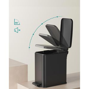 Produktbild für Mülleimer Songmics LTB560B05, schwarz