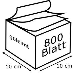 Produktbild für Zettelklotz Böttcher-AG Premium, geleimt